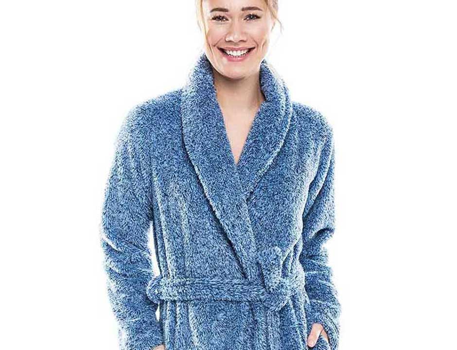 Badjas dames denimlook