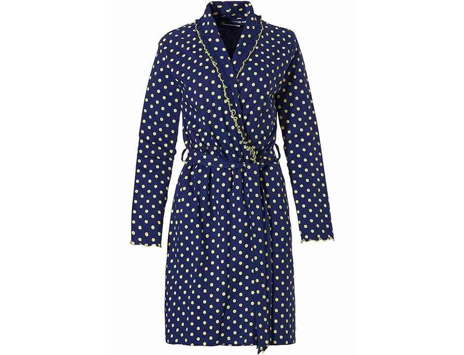 Dunne damesbadjas stippen katoen