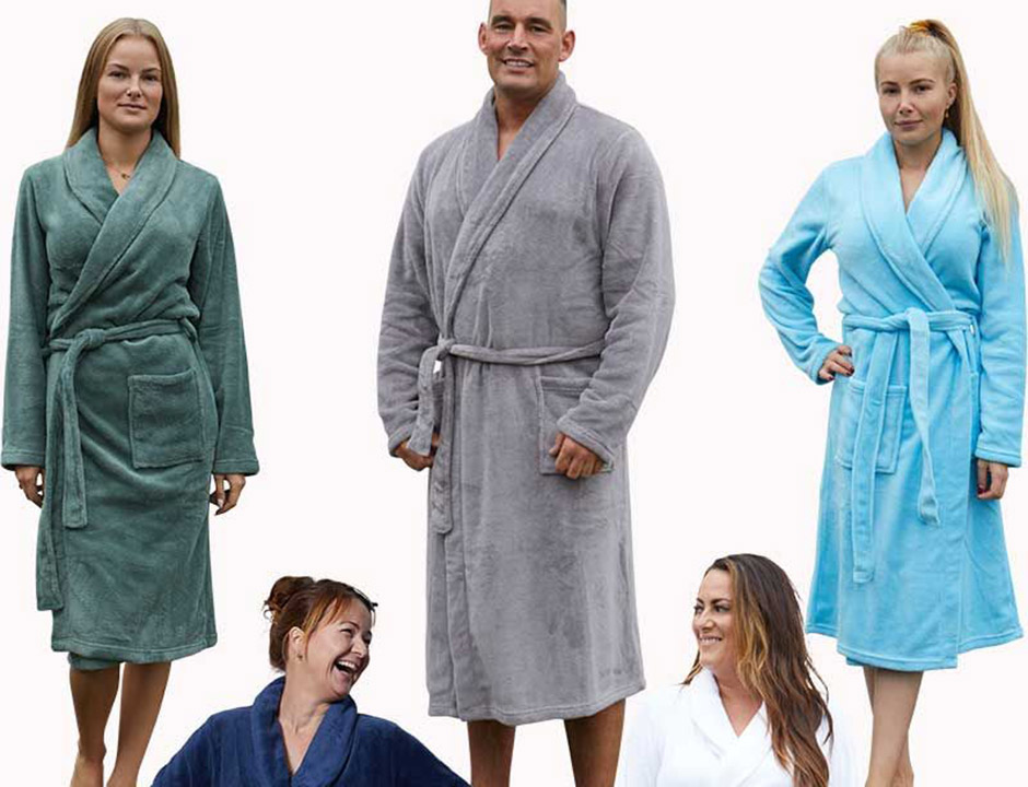 Badjas fleece unisex – 7 kleuren