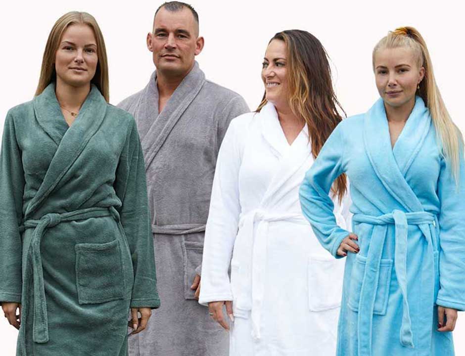 Badjas fleece unisex – 5 kleuren