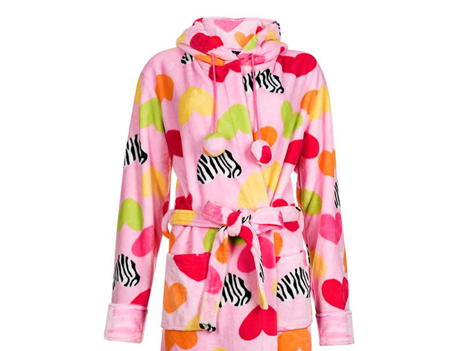 Hartjes badjas voor valentijn