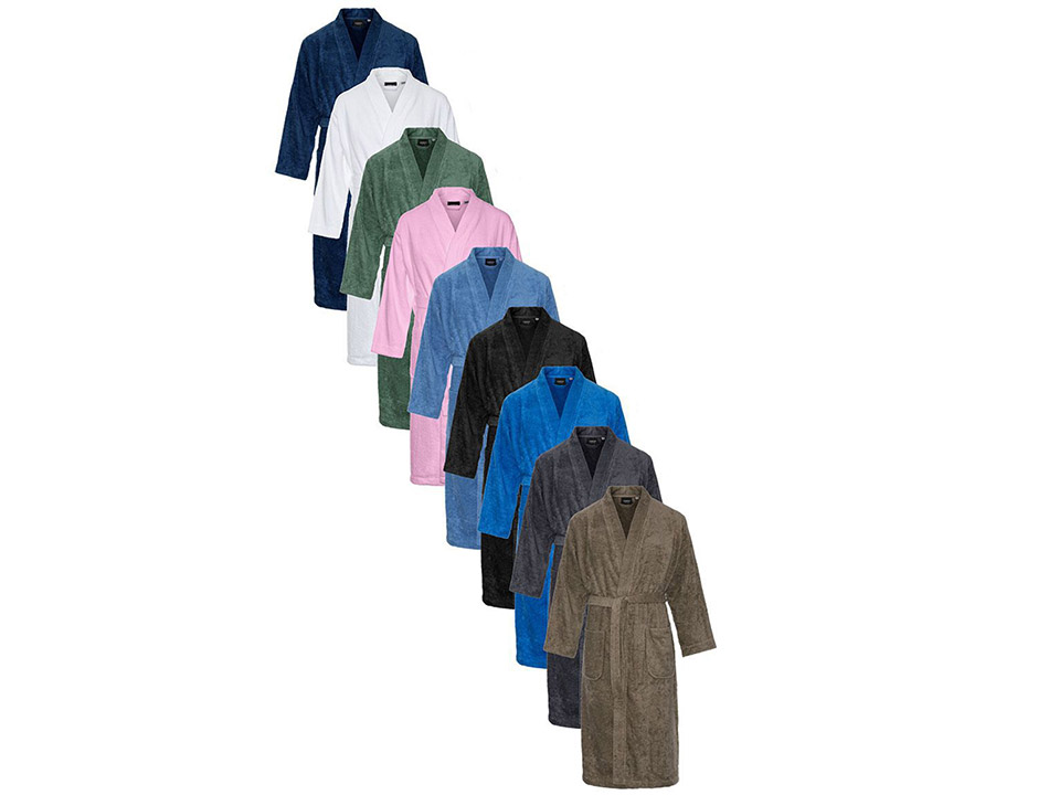 Sauna kimono met naam borduren – 9 kleuren
