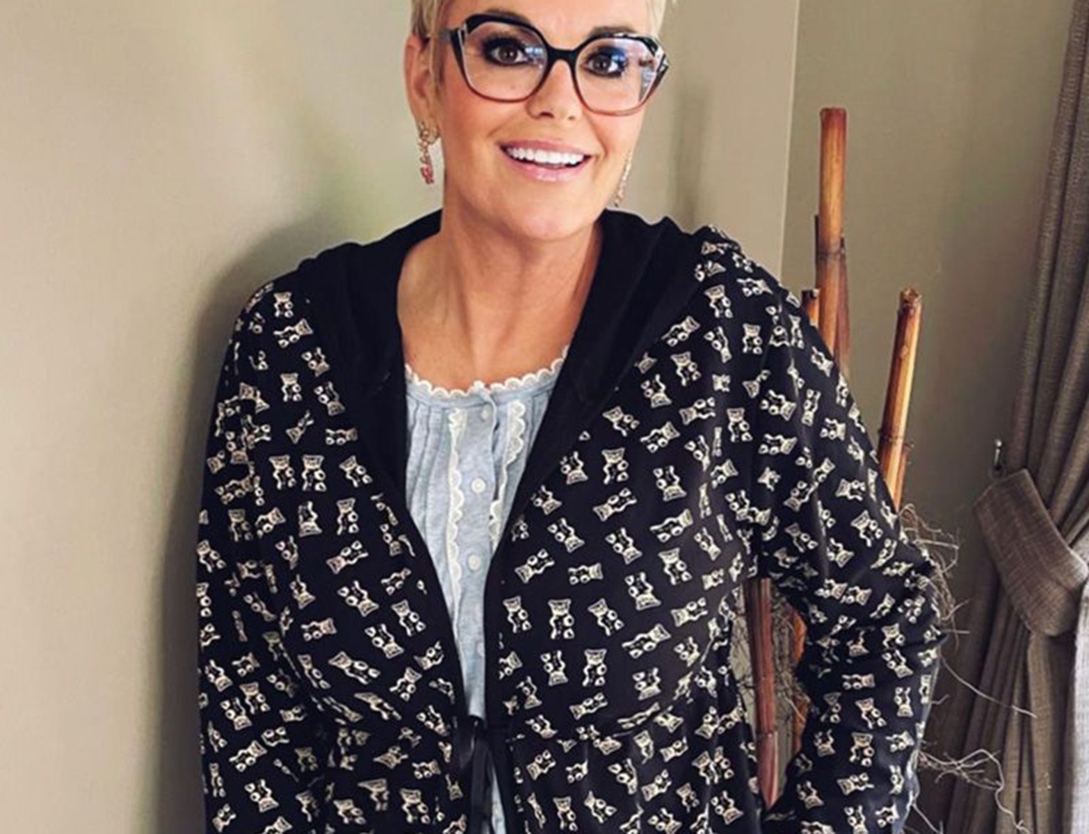 Dames ochtendjas beren – met capuchon - dun katoen