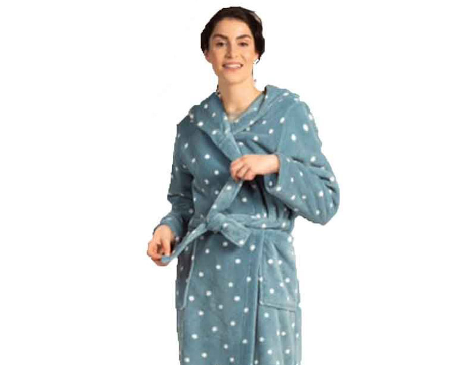 Petrol damesbadjas stippen