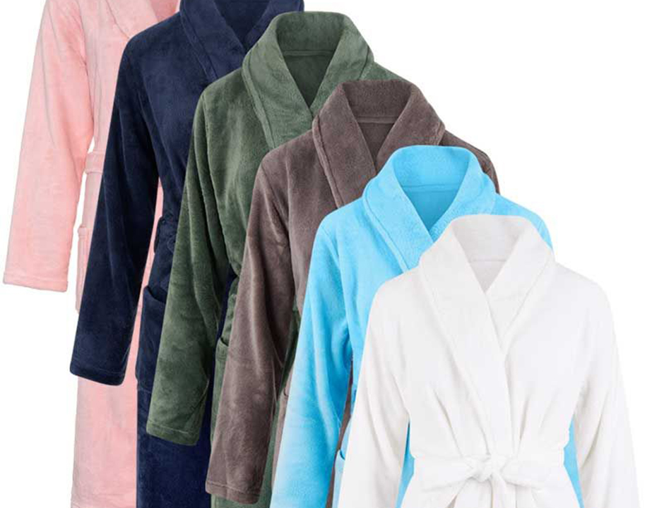 Fleecebadjas met naam borduren - unisex