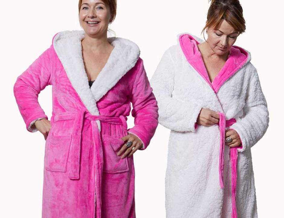 Sherpa badjas fleece - hardroze