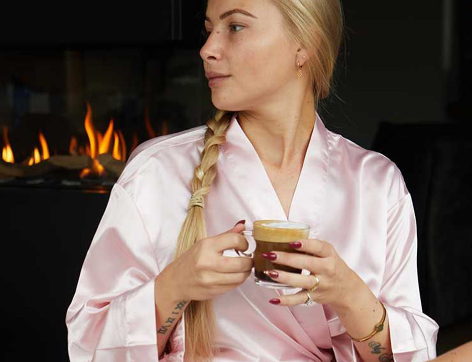 Satijnen kimono dames