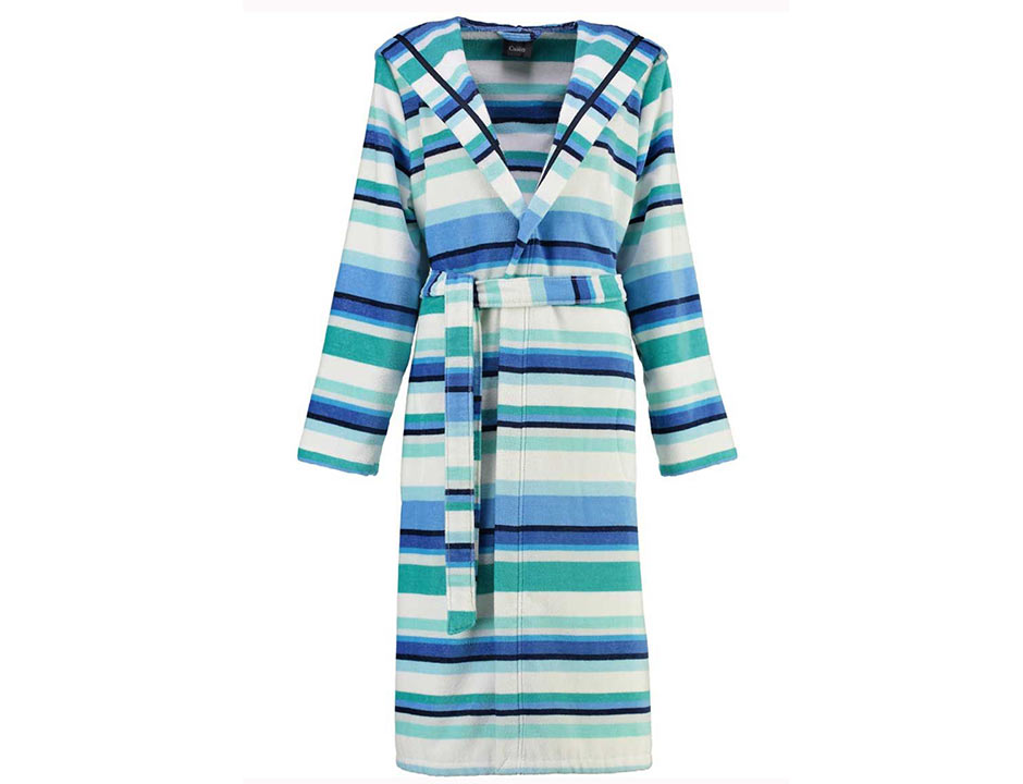 Luxe Cawo damesbadjas strepen