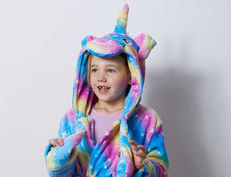 Unicorn kinderbadjas