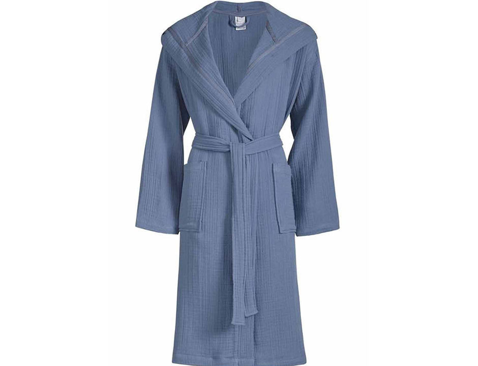 Van Dyck badjas denim biologisch katoen