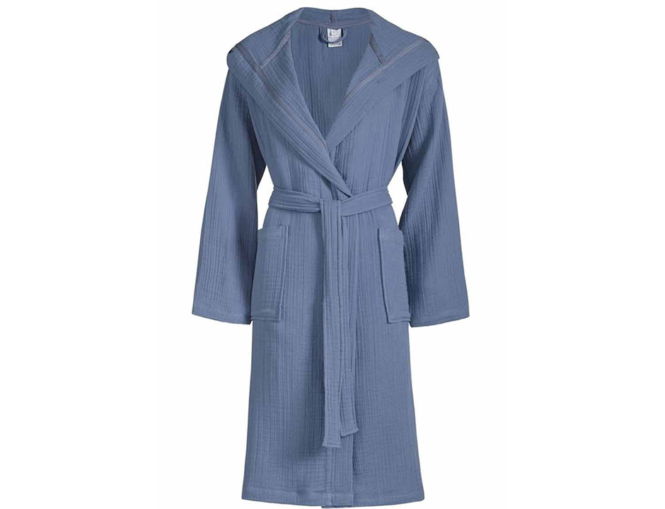 Van Dyck badjas denim biologisch katoen - unisex