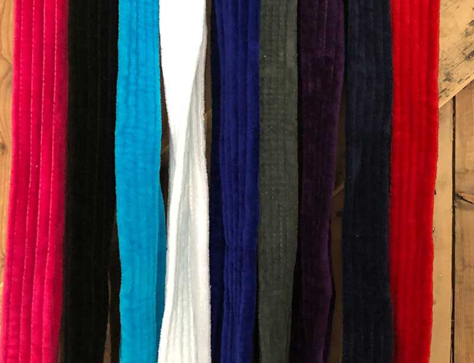 Badjas ceintuur velours - diverse kleuren