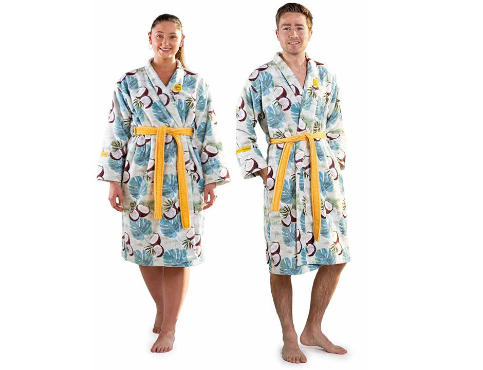 Unisex badjas kokosnoot - crazy comfort