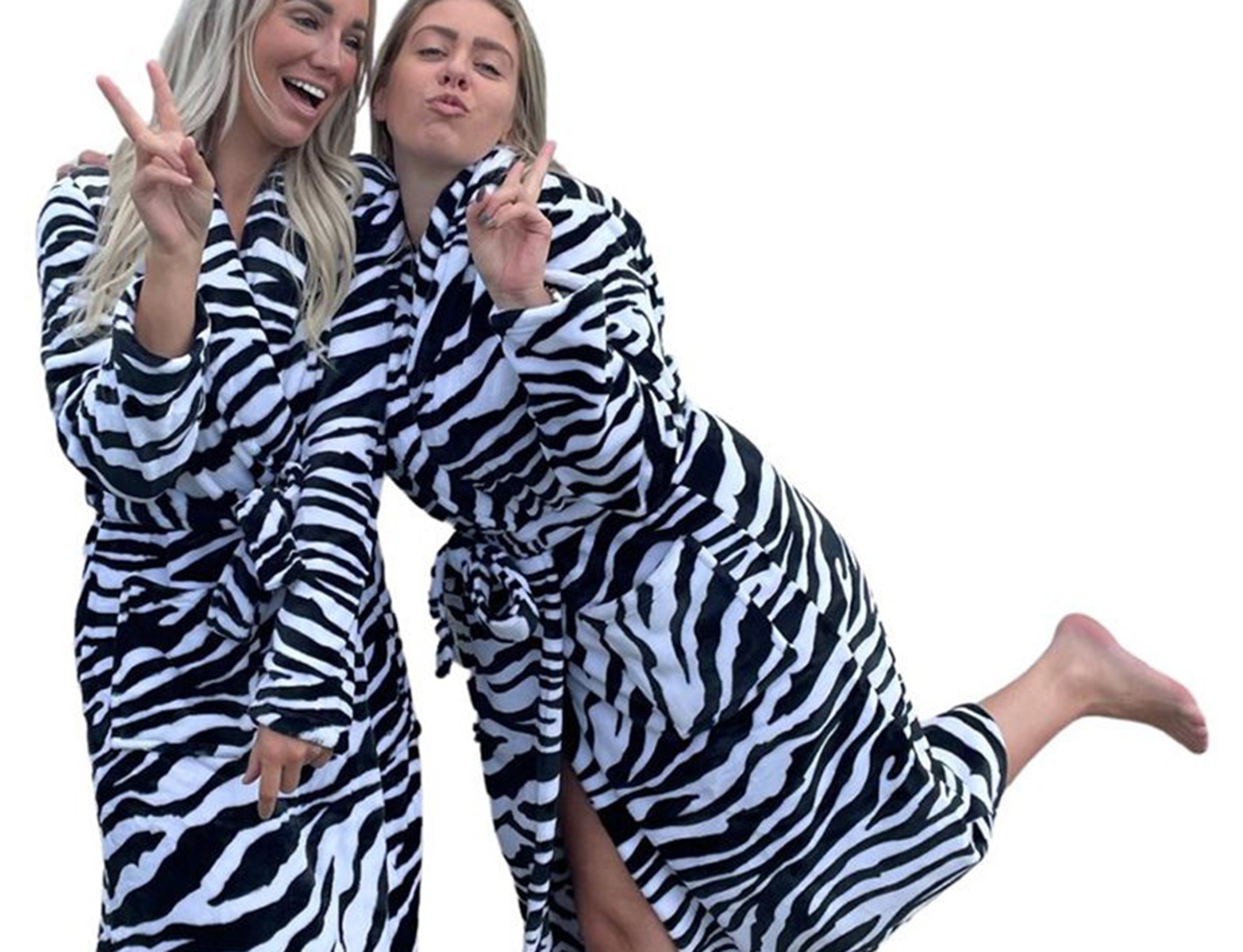 Zebra badjas / Dames badjas