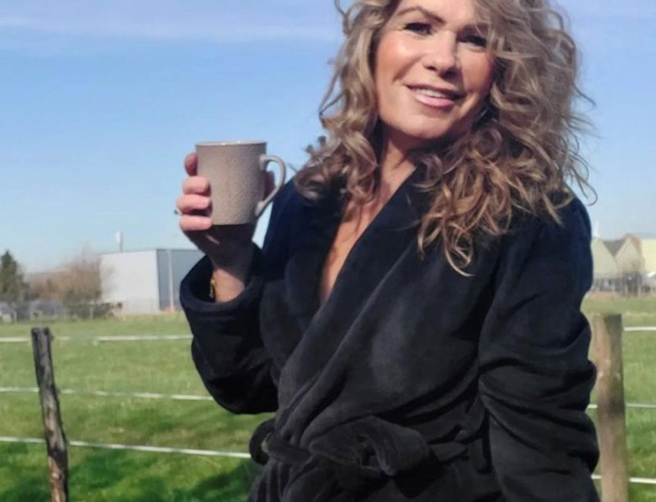 Zwarte badjas fleece - unisex